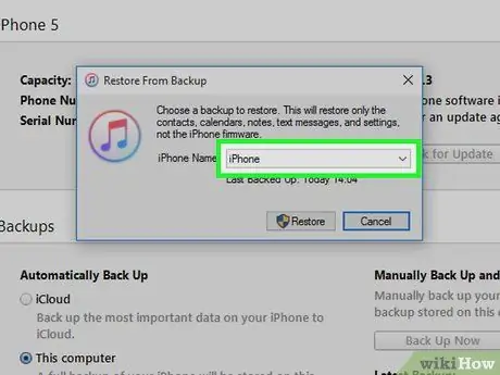 Restore koj iPhone yam tsis tau hloov kho Kauj ruam 10