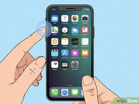 Reinicialização forçada de um iPhone, etapa 1