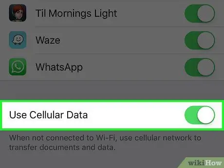 Allow iCloud to Use Cellular Data for Transfers on an iPhone Step 5