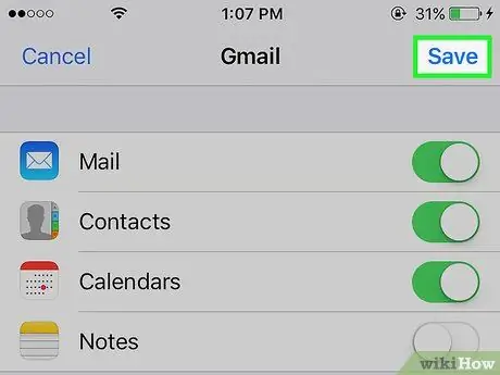 Stel Gmail op 'n iPhone op Stap 11