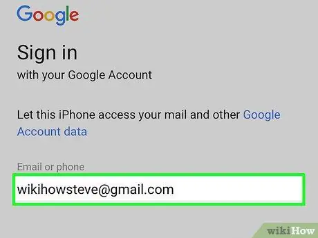 Stel Gmail op 'n iPhone op Stap 6