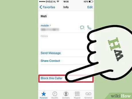 Bloquer un contact sur iPhone Étape 3