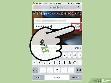 Modifica la password dell'ID Apple su iPhone Passaggio 8