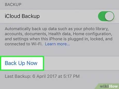 Feu una còpia de seguretat manual del vostre iPhone a iCloud Pas 11