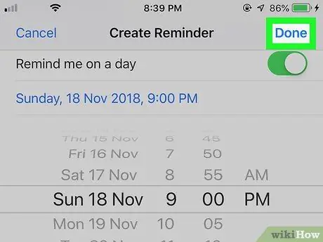 Définir un rappel sur un iPhone Étape 11