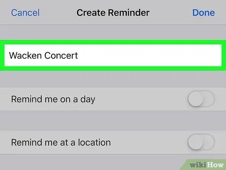 Ορίστε μια Υπενθύμιση σε ένα iPhone Βήμα 5