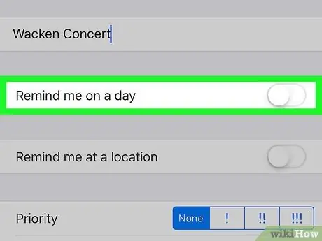 Définir un rappel sur un iPhone Étape 6