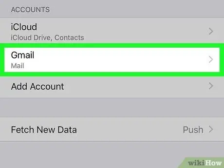 Alisin ang isang Email Account mula sa isang iPhone Hakbang 3