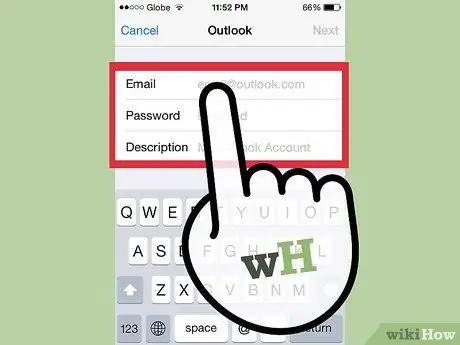 I-sync ang isang Hotmail Account sa isang iPhone Hakbang 5