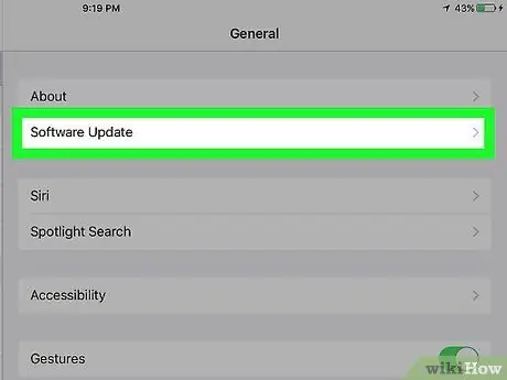 Update iOS-software op een iPad Stap 6