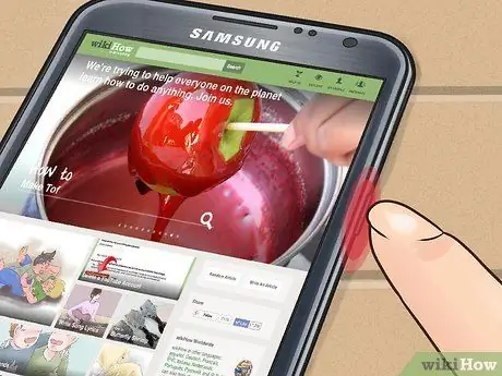 Captură de ecran pe un Galaxy Note 2 Pasul 2