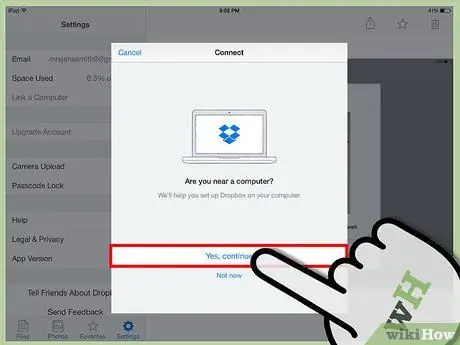 Օգտագործեք Dropbox- ը iPad- ում Քայլ 11