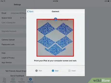 השתמש ב- Dropbox ב- iPad שלב 12