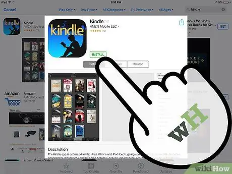 Letakkan e-book pada iPad Langkah 15