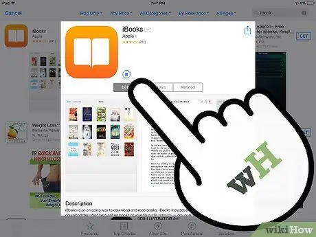 Sæt en e -bog på en iPad Trin 2