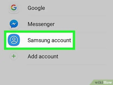 Tanggalin ang isang Samsung Account sa Samsung Galaxy Hakbang 4