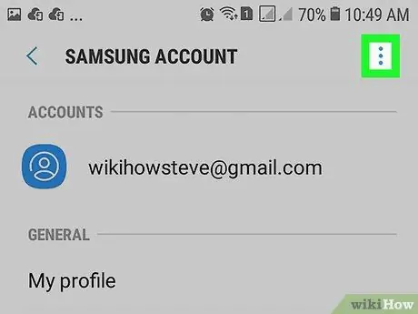 Een Samsung-account verwijderen op Samsung Galaxy Stap 6