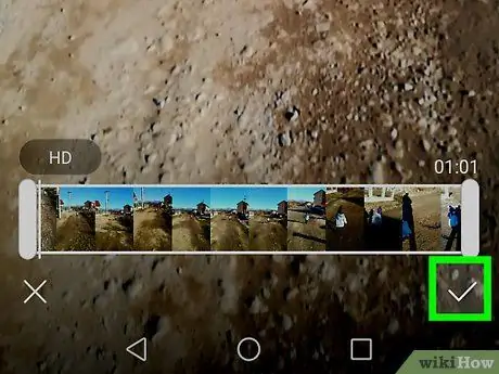 Ořízněte video na Samsung Galaxy Krok 8