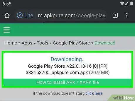 Atsisiųskite „Google Play App Store“2 veiksmą