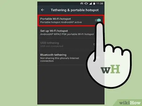 Tether Internet Telefon bimbit ke Laptop Langkah 9