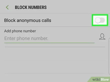 Block Unknown Callers Step 11