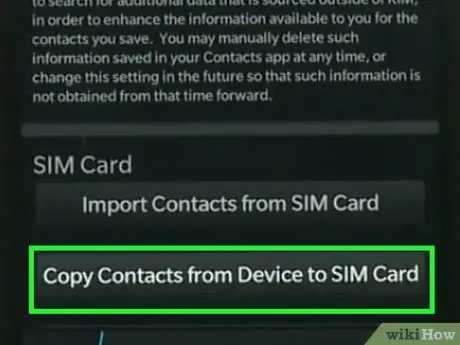 Save Contacts to a SIM Card Step 13