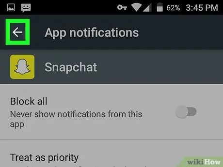 Attiva le notifiche Snapchat Passaggio 20