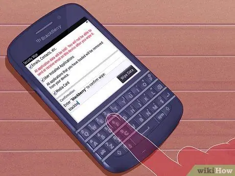 รีเซ็ต BlackBerry Step 11