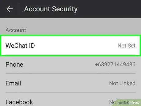 WeChat ID -ni dəyişdirin Adım 13