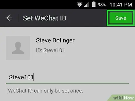 Endre WeChat -ID Trinn 15