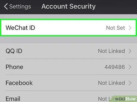 WeChat ID -ni dəyişdirin Adım 5