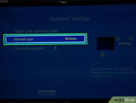 Unganisha Smart TV kwenye Mtandao Hatua ya 3