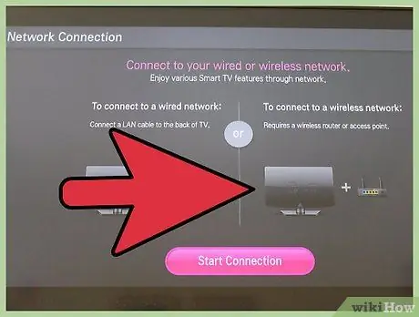 Συνδέστε μια τηλεόραση Samsung σε ασύρματο Internet Βήμα 4