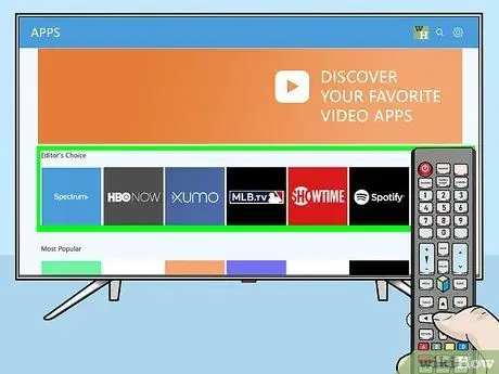 Stahujte aplikace do Samsung Smart TV Krok 3