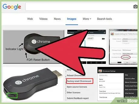 إعادة تعيين Chromecast الخطوة 10