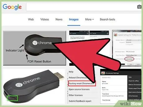 Chromecast ধাপ 9 রিসেট করুন