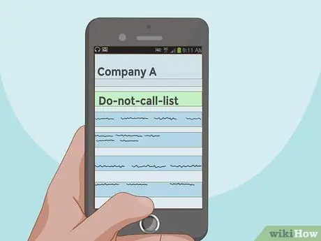 Arrêtez les appels téléphoniques indésirables Étape 3