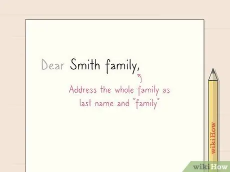 Address a Letter to a Family Step 3