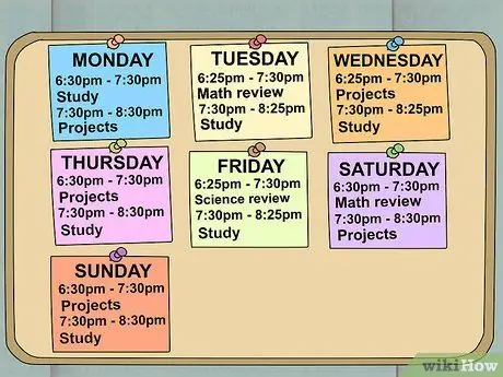 Plan een huiswerkschema Stap 13