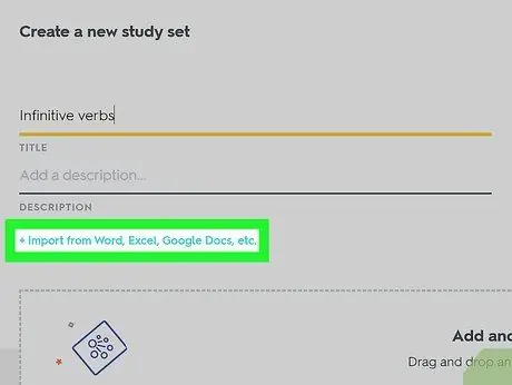 یک مجموعه در Quizlet مرحله 12 ایجاد کنید