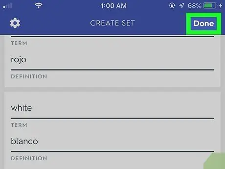 Erstellen Sie ein Set in Quizlet Schritt 8