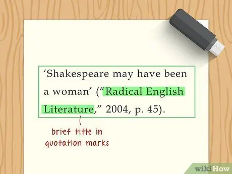 Cite a Research Paper sa APA Hakbang 4