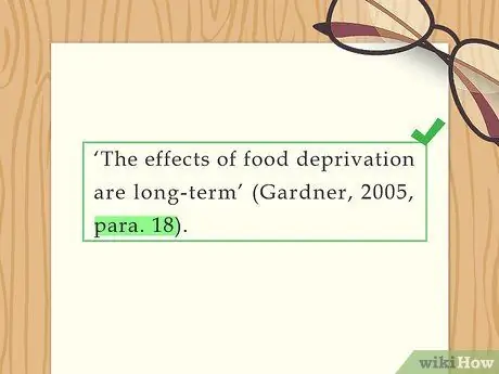 Cite a Research Paper sa APA Hakbang 8