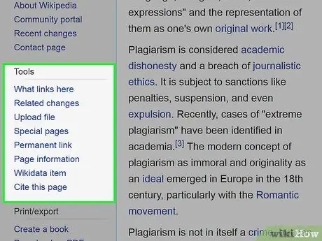 Cite a Wikipedia Article in MLA Format Step 11