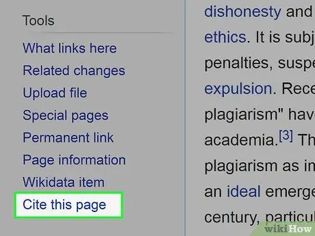 Cite um artigo da Wikipedia em formato MLA, etapa 12