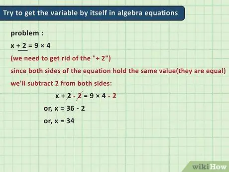 Algebra lernen Schritt 8