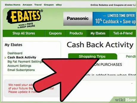 Используйте Ebates Step 10