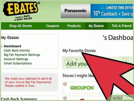 Use Ebates Step 3