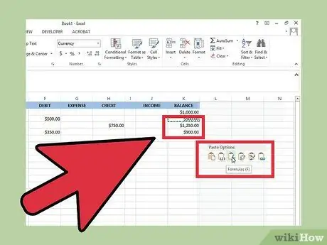 Microsoft Excel Adım 12 ile Basit Bir Çek Defteri Kaydı Oluşturun