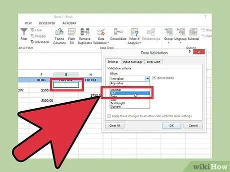 Crie um talão de cheques simples, registre-se no Microsoft Excel Passo 20